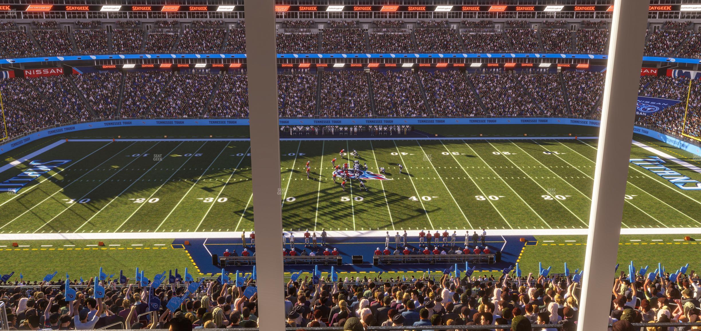 Seating view for Nissan Stadium Section Suite 520 E