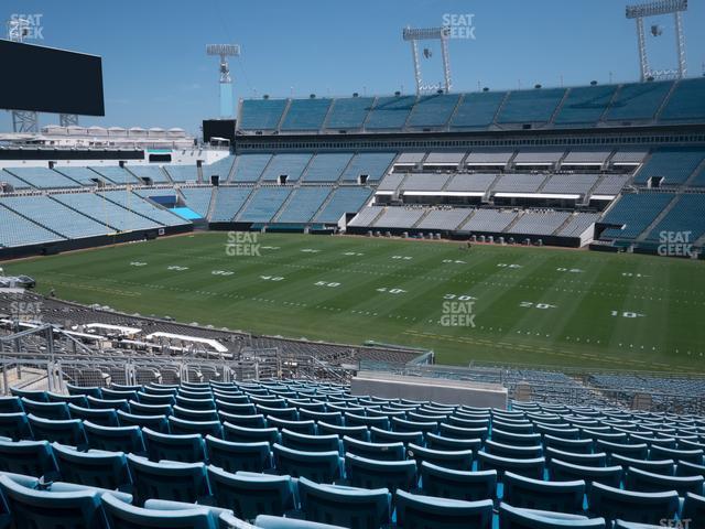 Seating view for EverBank Stadium Section 206