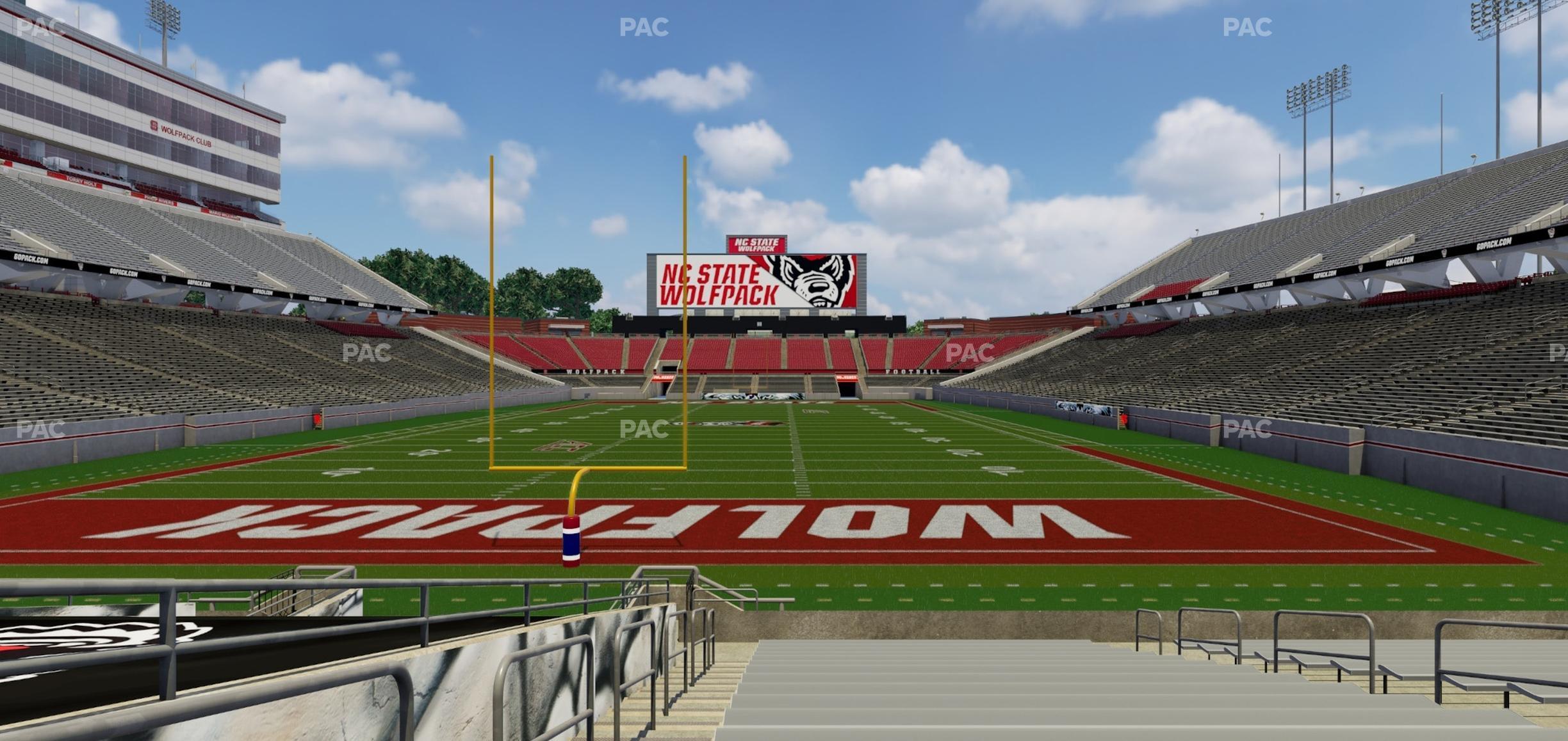 Seating view for Carter-Finley Stadium Section 114