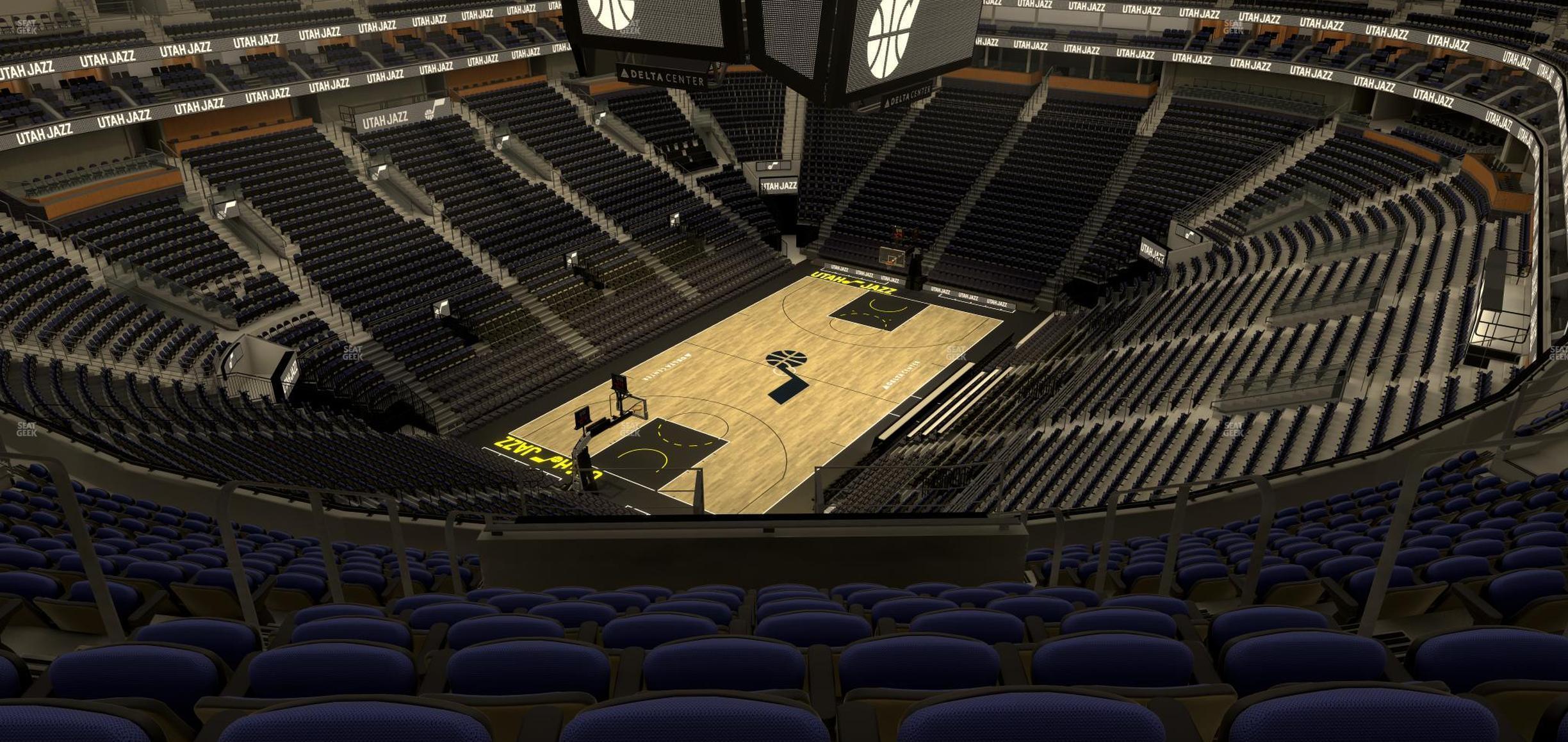 Seating view for Delta Center Section 118