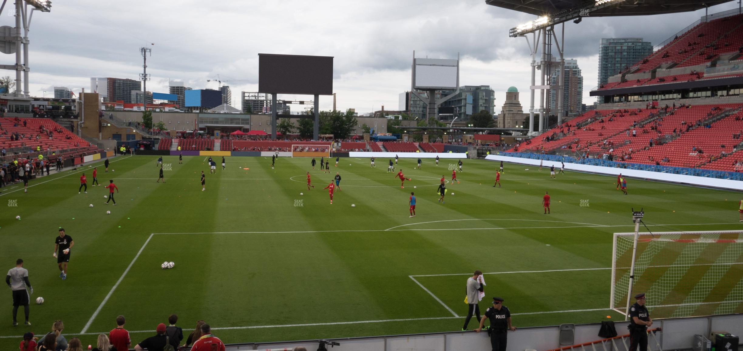 Seating view for BMO Field Section 116