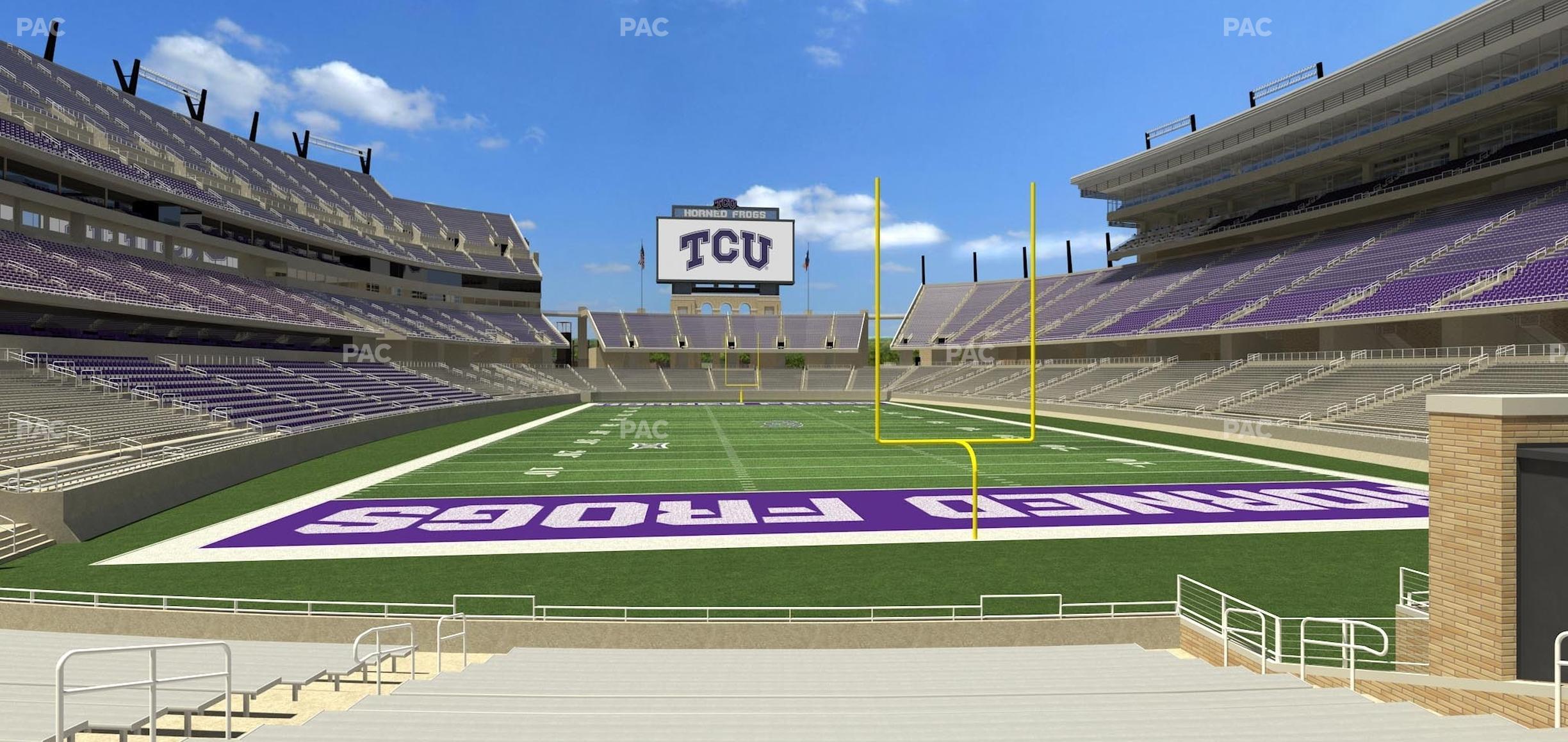 Seating view for Amon G. Carter Stadium Section 134