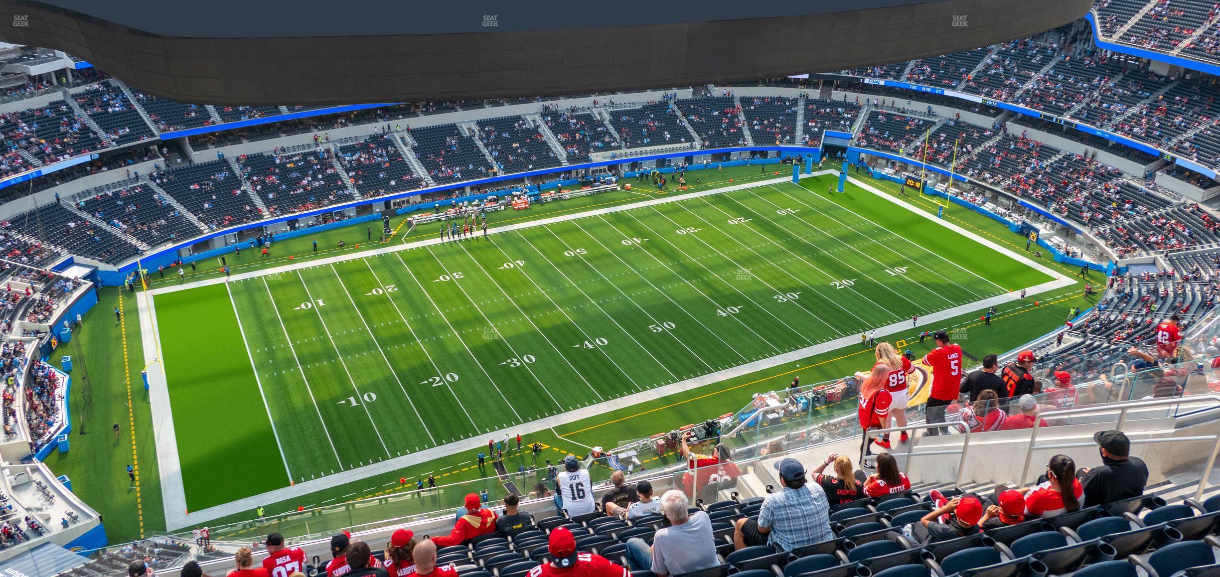 Seating view for SoFi Stadium Section 536