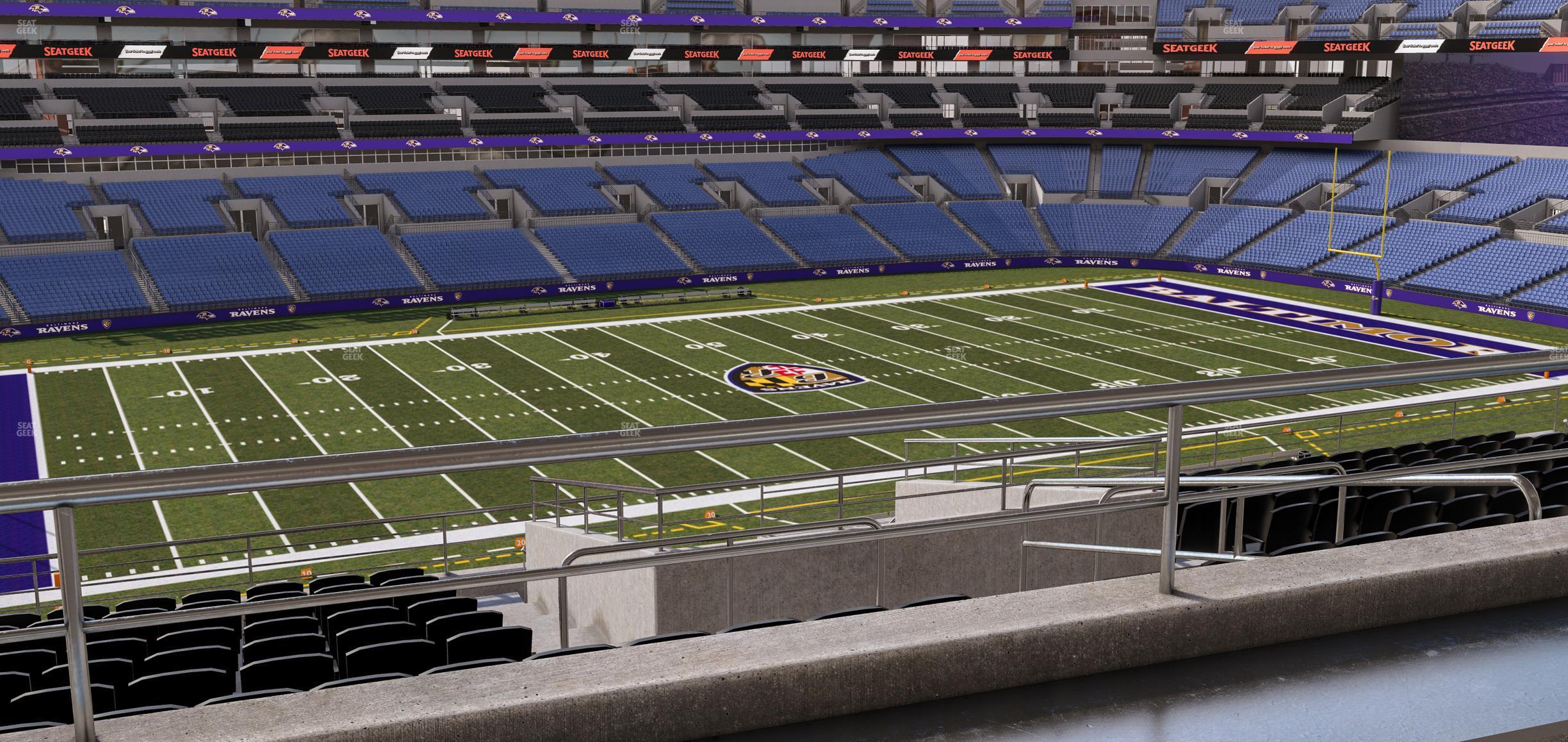 Seating view for M&T Bank Stadium Section Suite 325