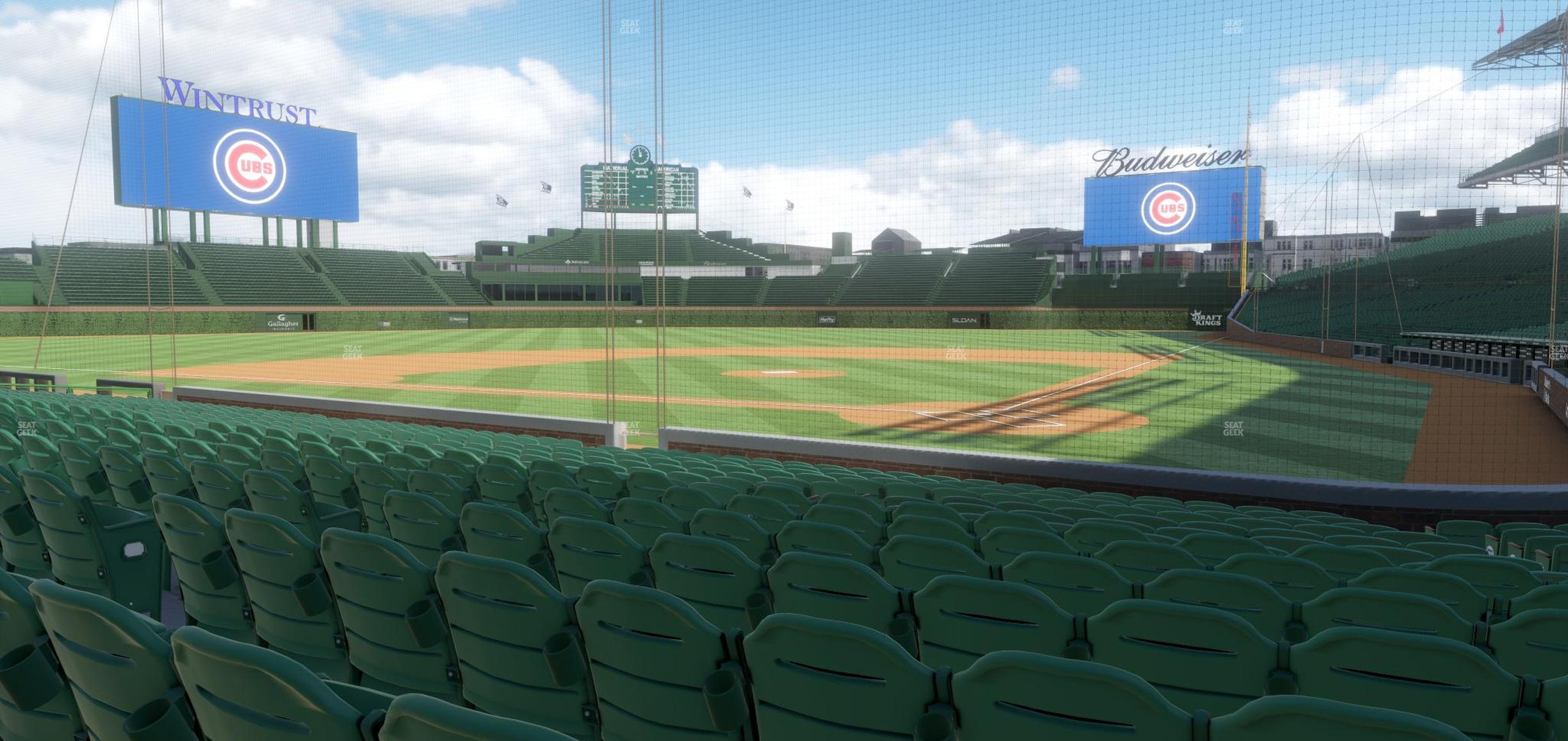 Seating view for Wrigley Field Section Club Box Home Plate 16