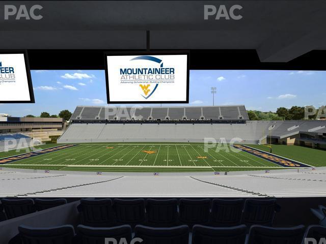 Seating view for Mountaineer Field at Milan Puskar Stadium Section Field Box 60