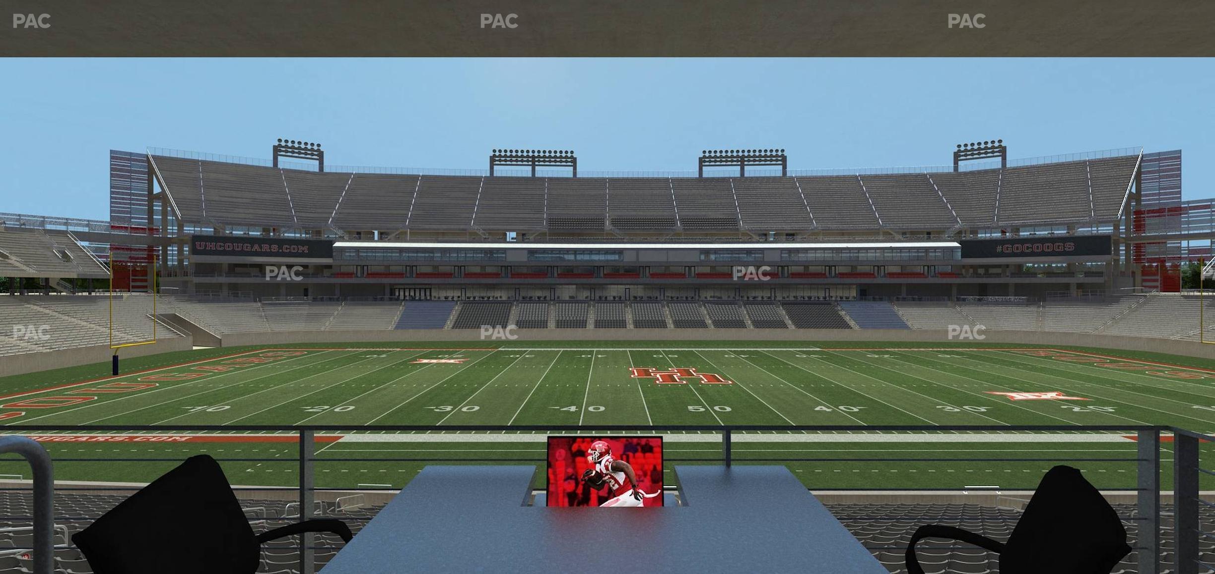 Seating view for TDECU Stadium Section Loge Box 36