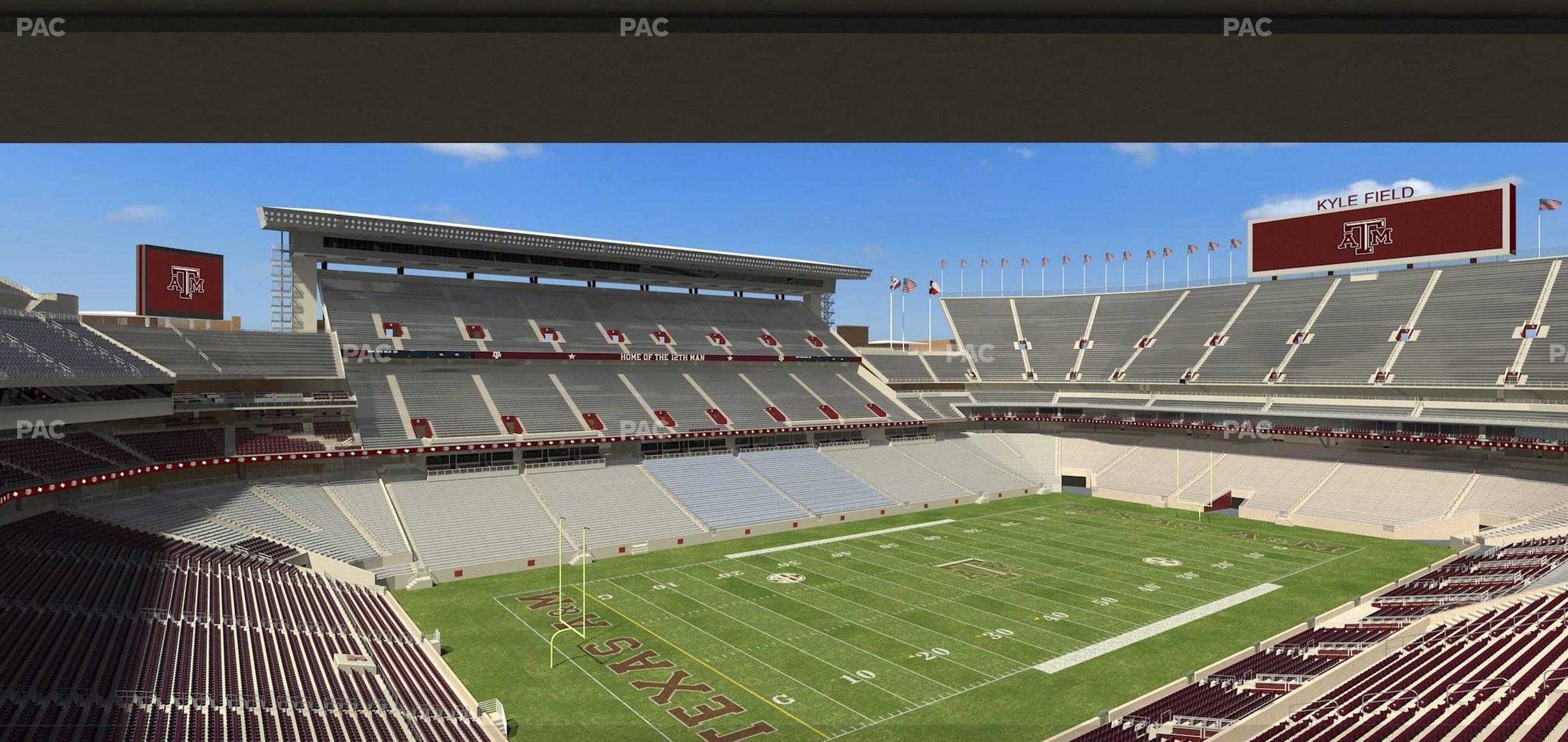 Seating view for Kyle Field Section Northwest Loge