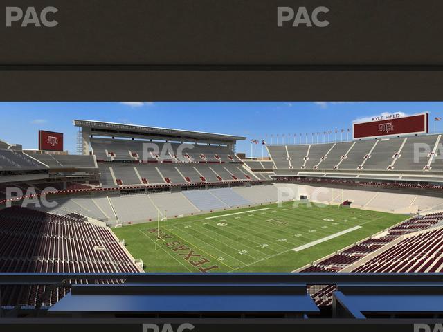 Seating view for Kyle Field Section Northwest Loge