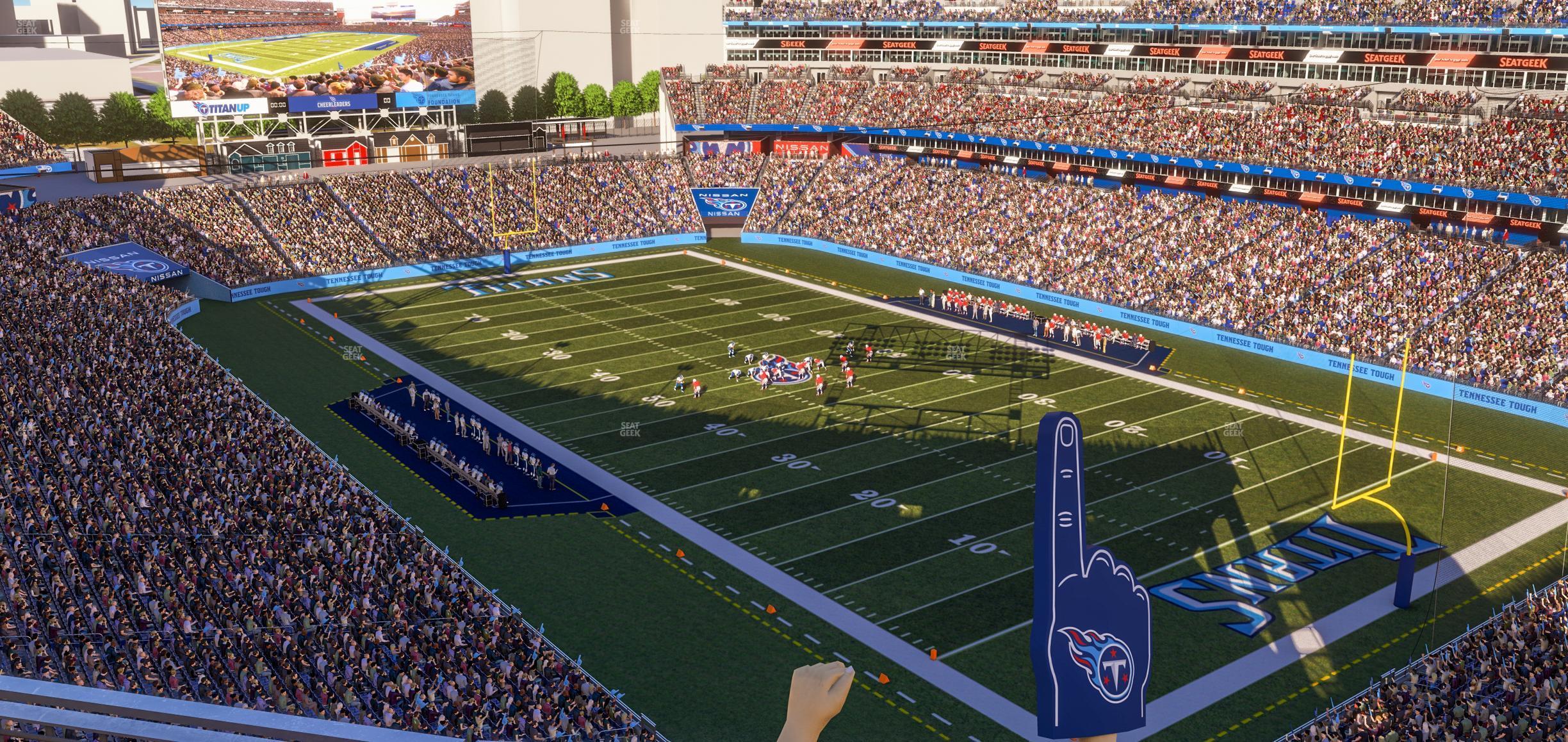 Seating view for Nissan Stadium Section Loge 327