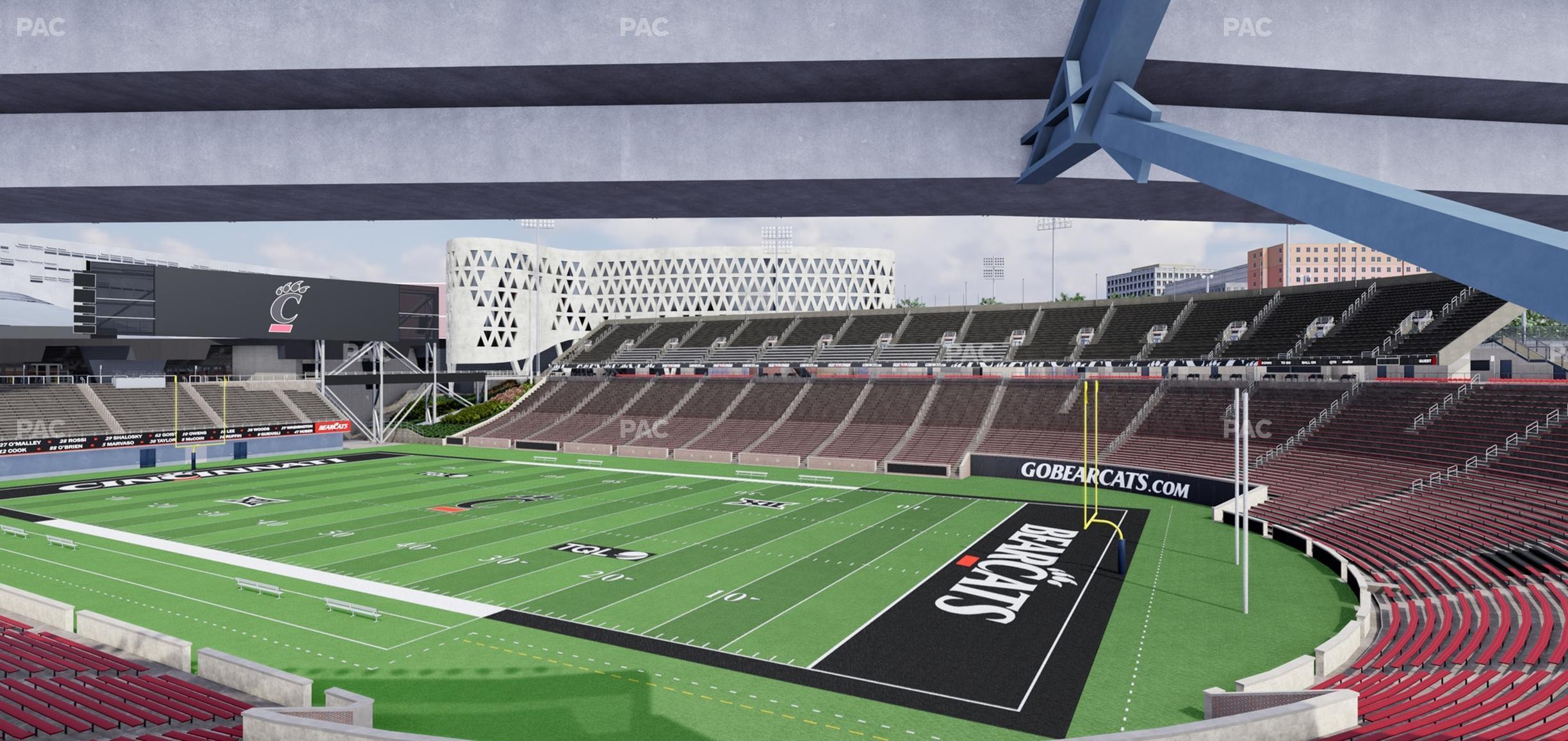 Seating view for Nippert Stadium Section 117