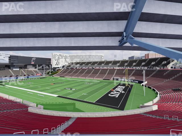 Seating view for Nippert Stadium Section 117