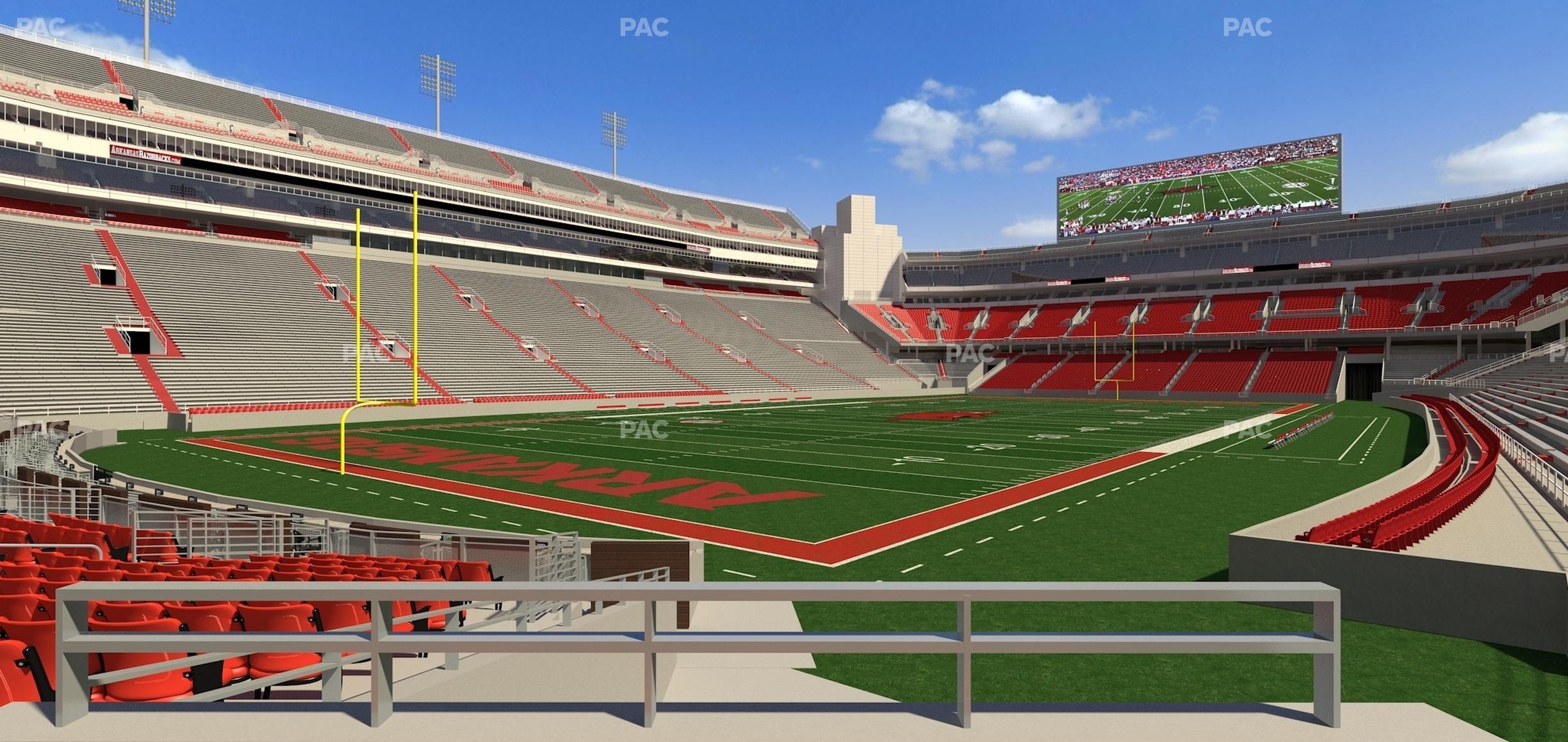 Seating view for Razorback Stadium Section F 1