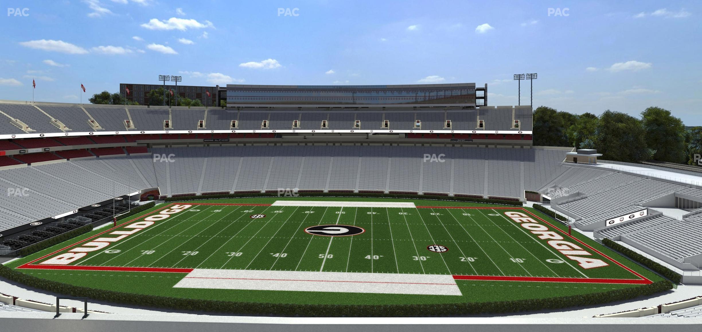 Seating view for Sanford Stadium Section 306