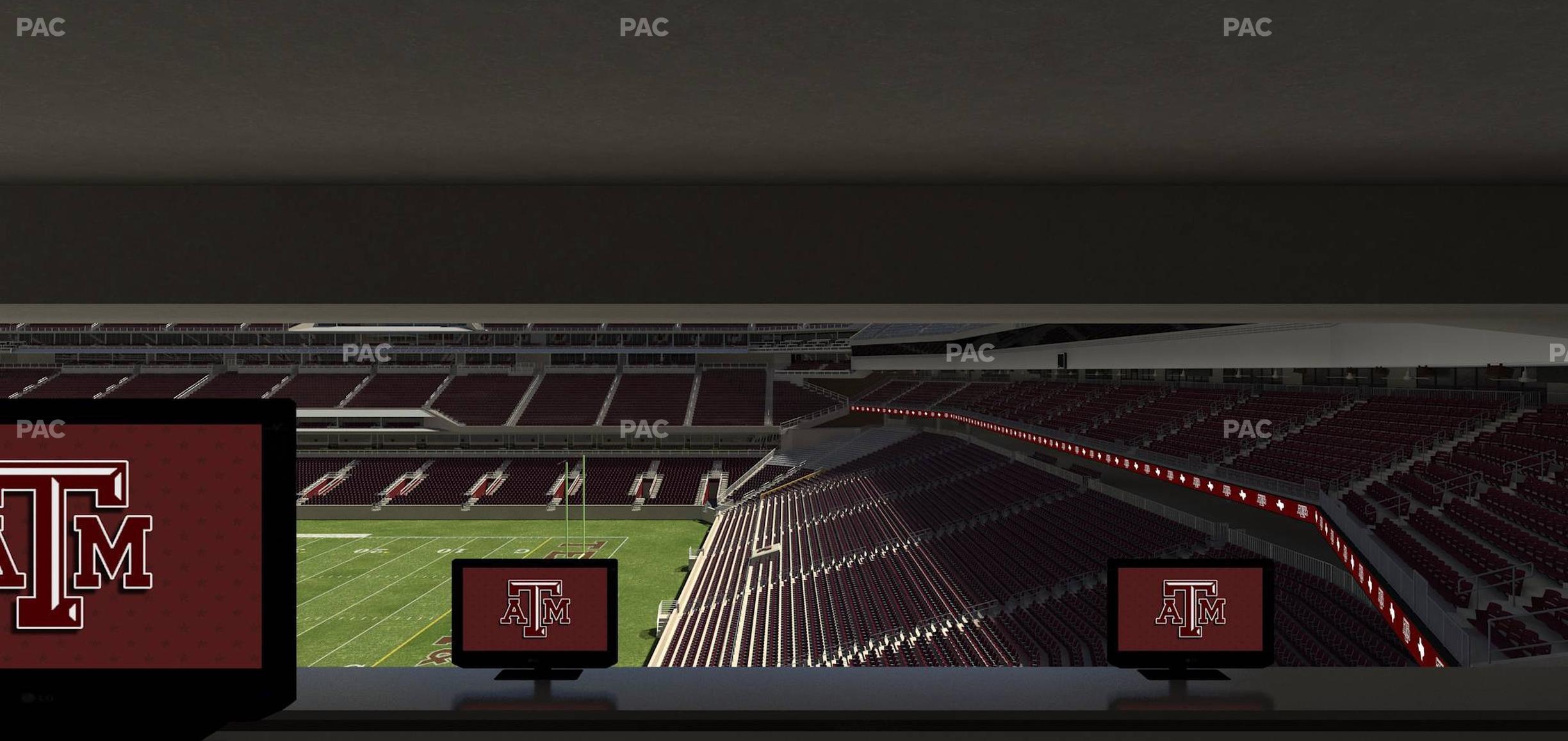 Seating view for Kyle Field Section Zone Club Loge