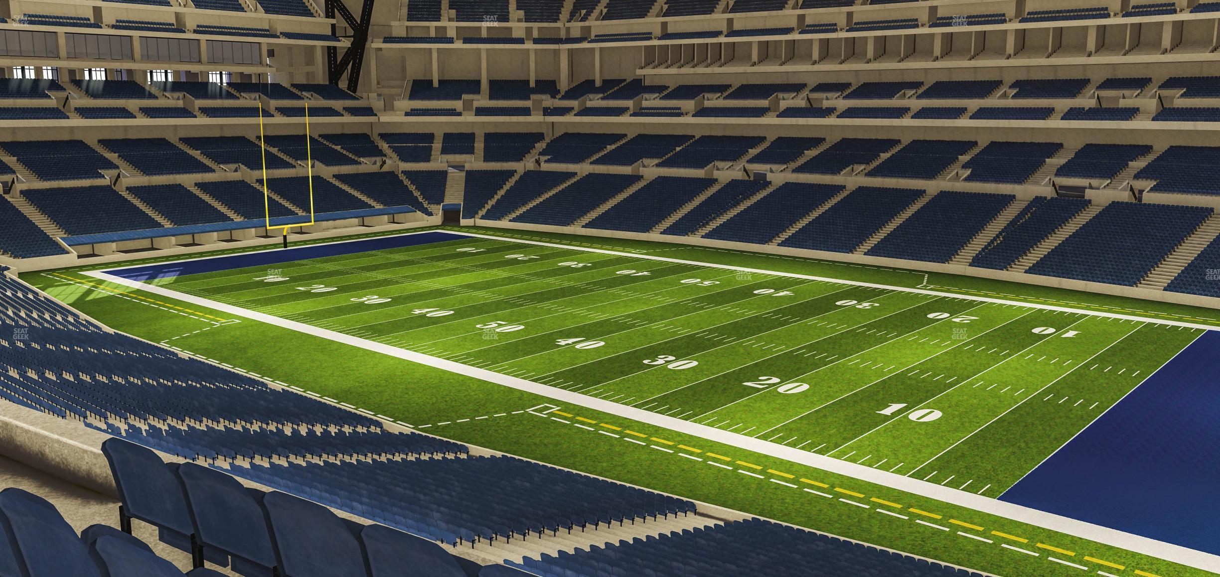 Seating view for Lucas Oil Stadium Section 308