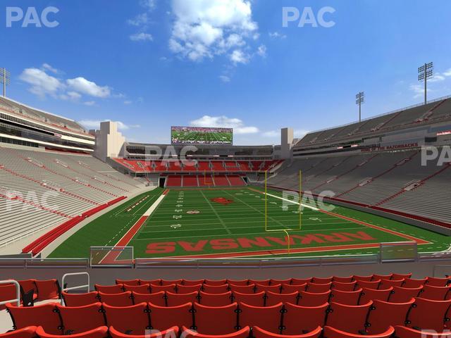 Seating view for Razorback Stadium Section 115