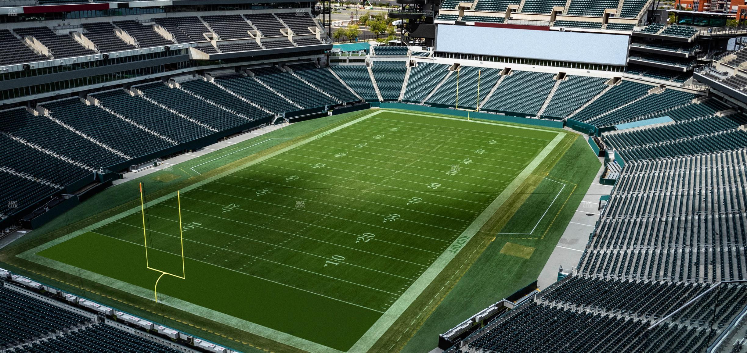 Seating view for Lincoln Financial Field Section 217