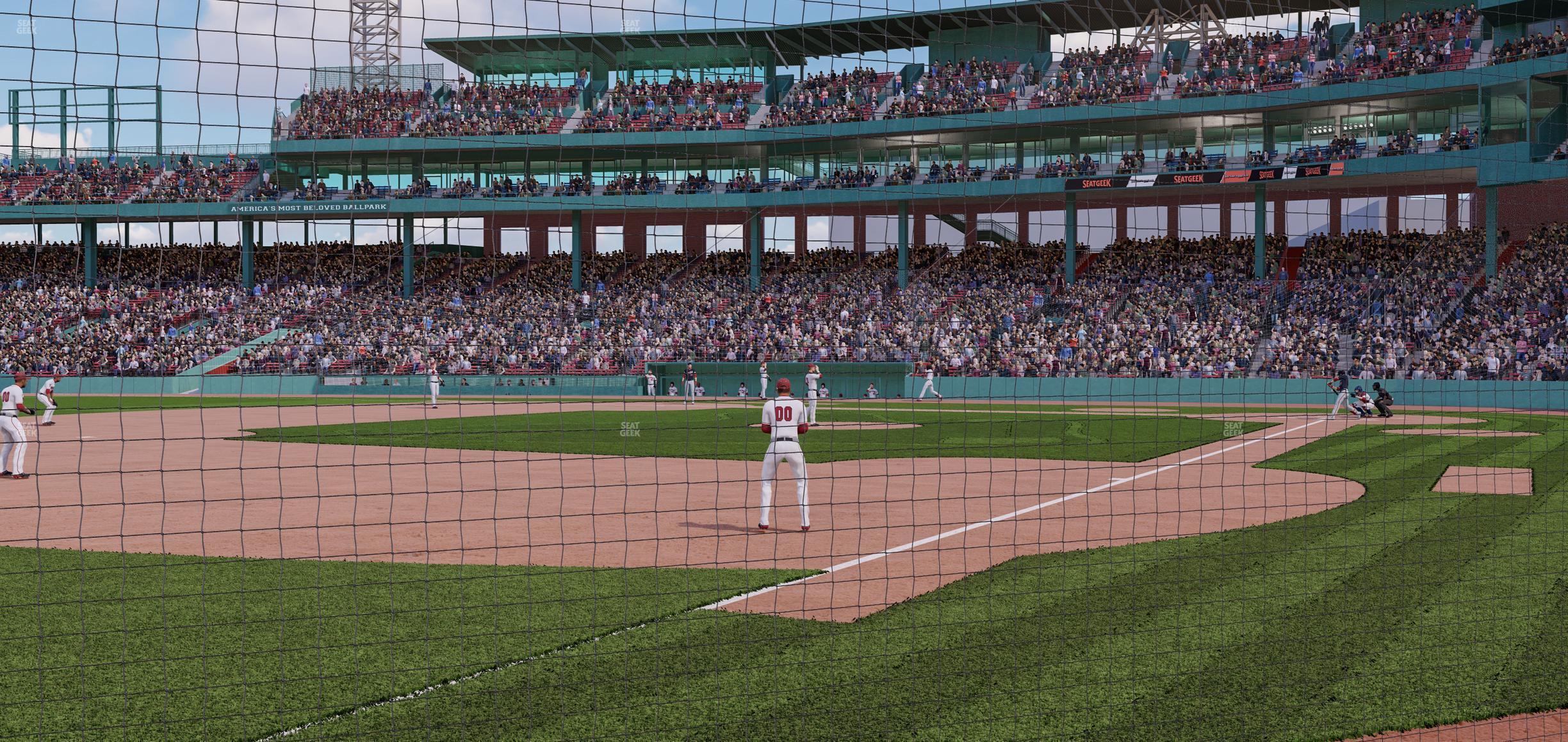 Seating view for Fenway Park Section Dugout Box 76