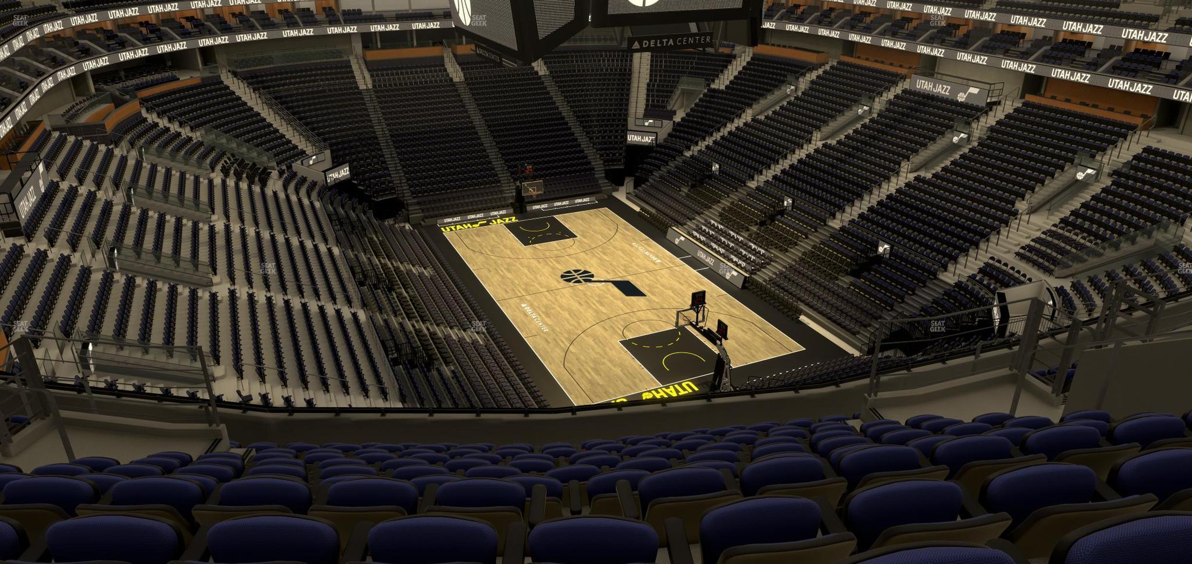 Seating view for Delta Center Section 125