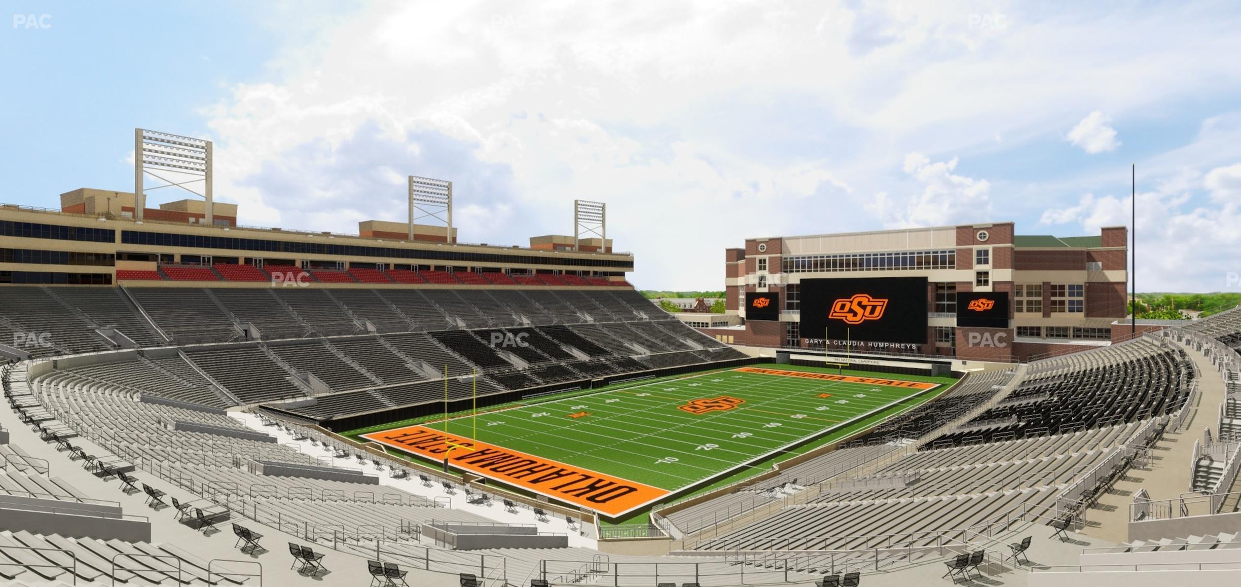 Seating view for Boone Pickens Stadium Section 215