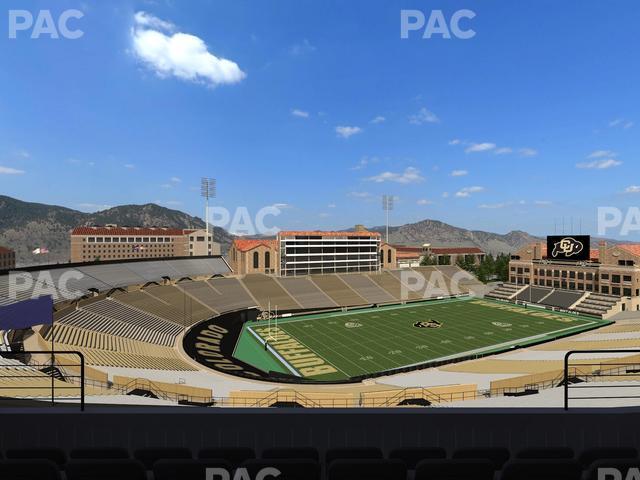 Seating view for Folsom Field Section 551