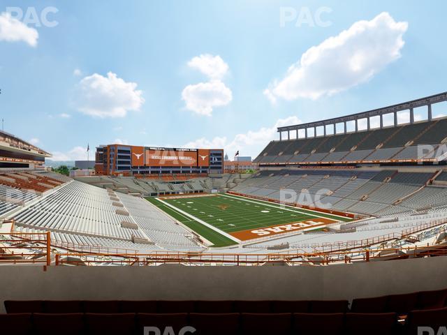 Seating view for Darrell K Royal - Texas Memorial Stadium Section Touchdown Club 19 C