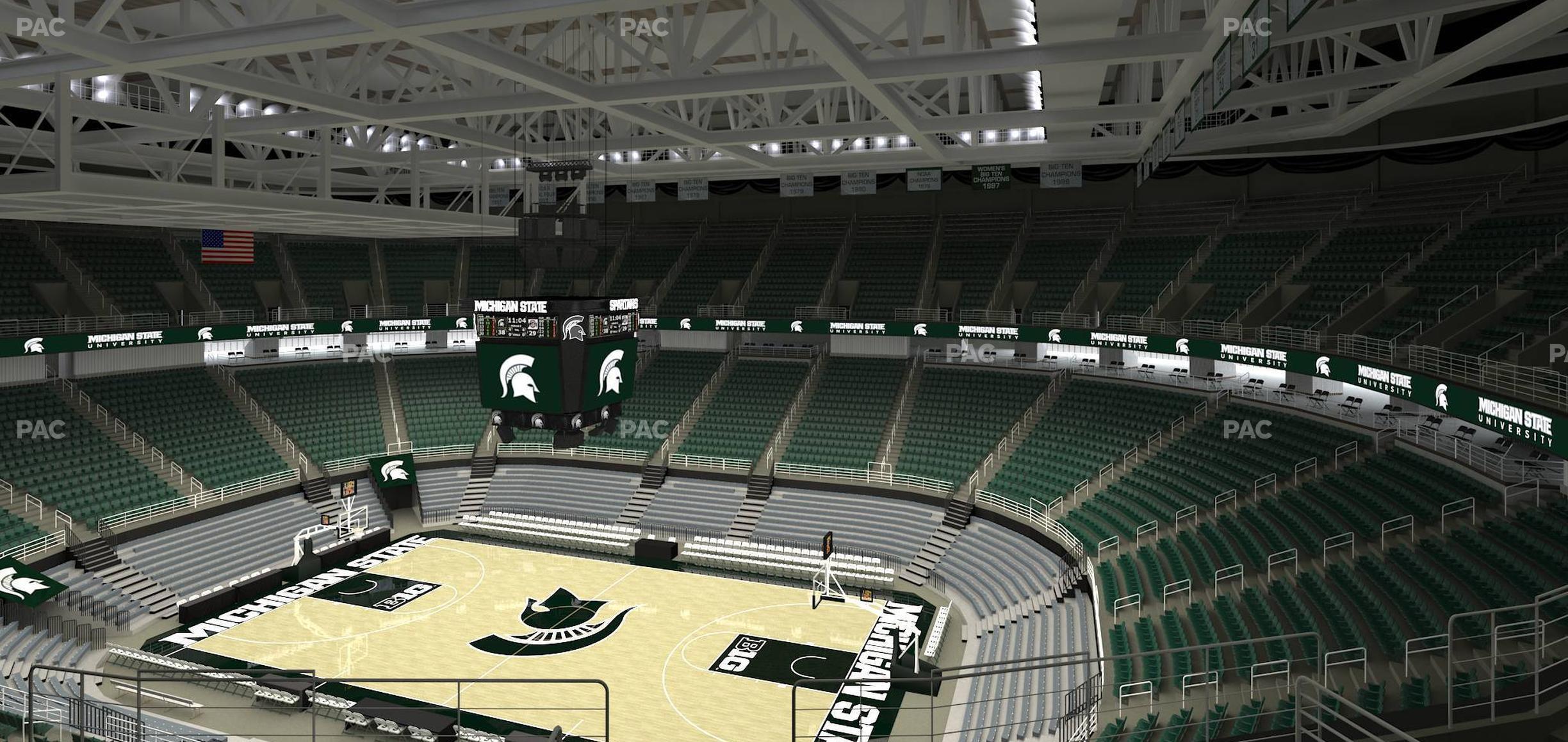 Seating view for Jack Breslin Student Events Center Section 206