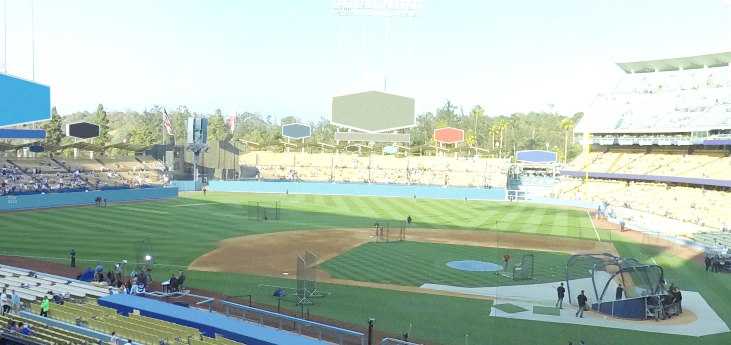 Seating view for Dodger Stadium Section 121 Lg