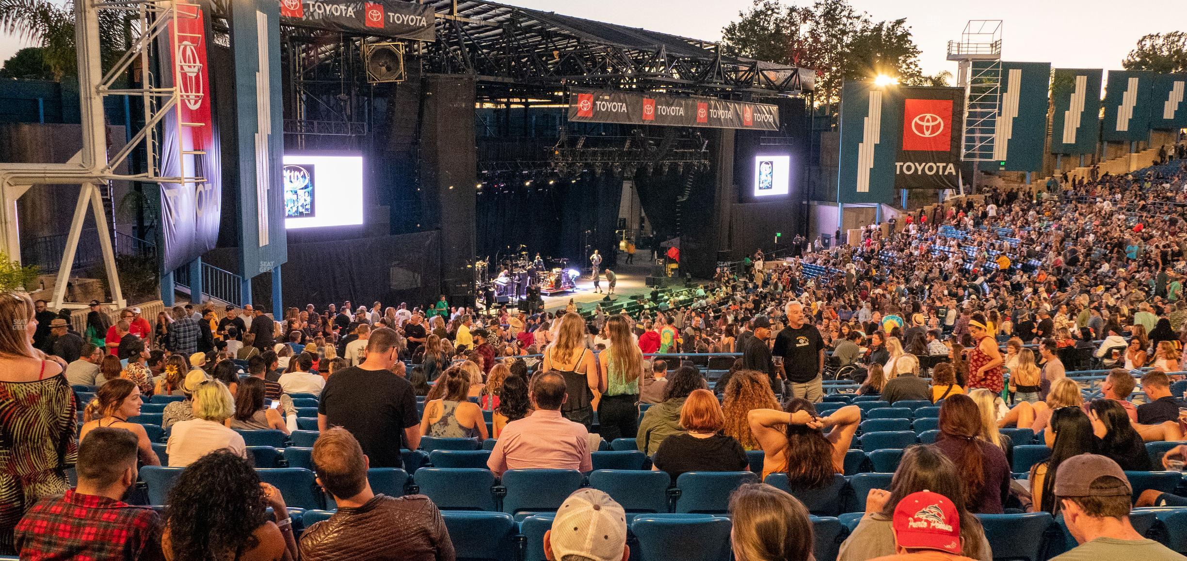 Seating view for Pacific Amphitheatre Section 4