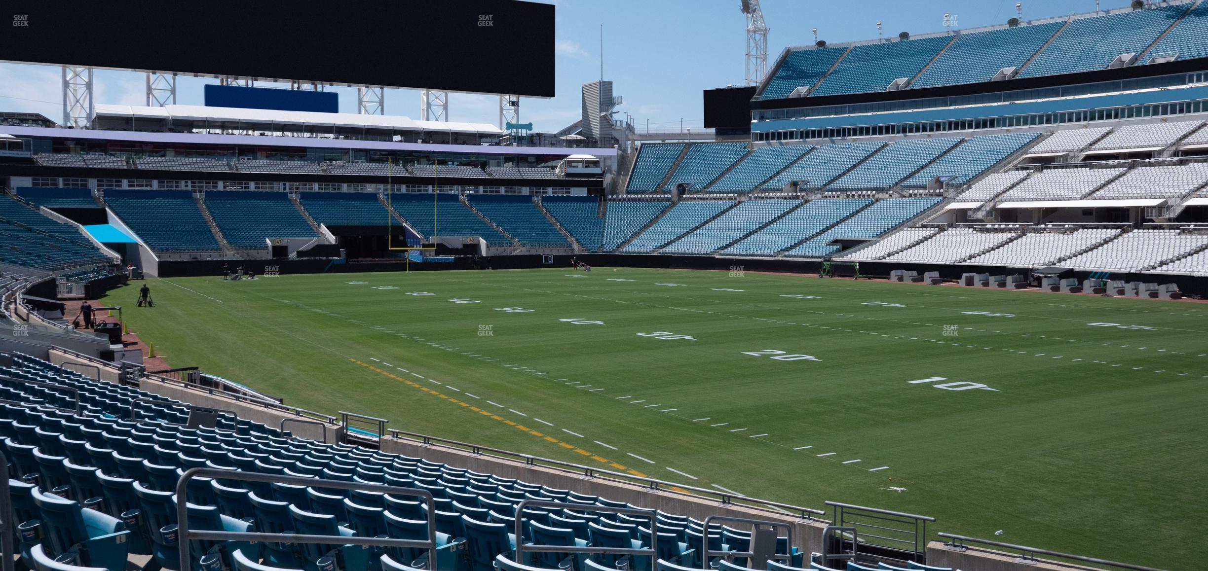 Seating view for EverBank Stadium Section 130