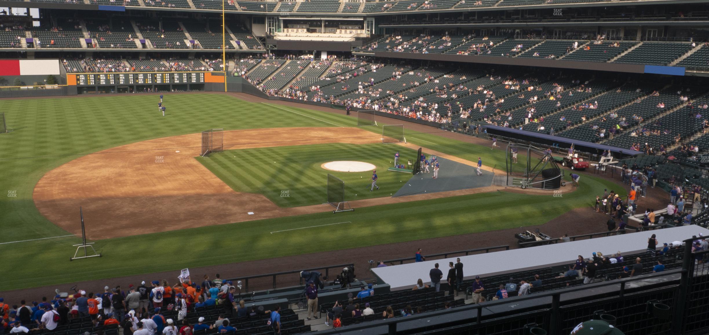 Seating view for Coors Field Section 241