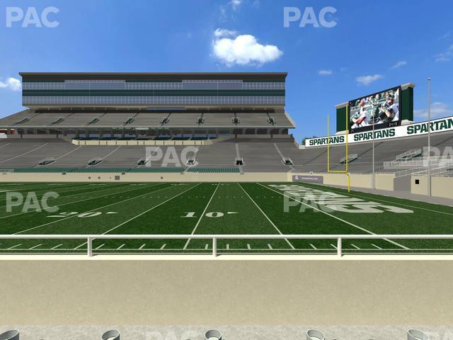 Seating view for Spartan Stadium (Michigan) Section Sideline Club 6