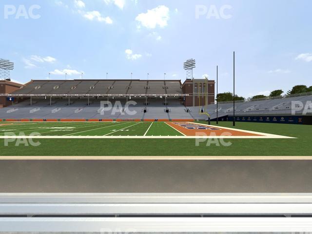 Seating view for Memorial Stadium - IL Section 124