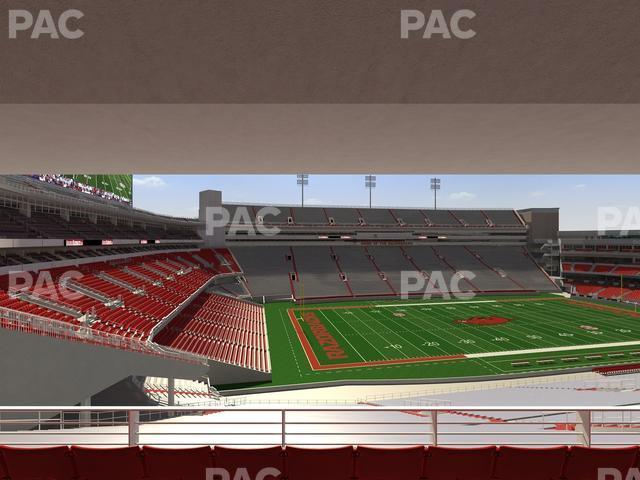 Seating view for Razorback Stadium Section 224