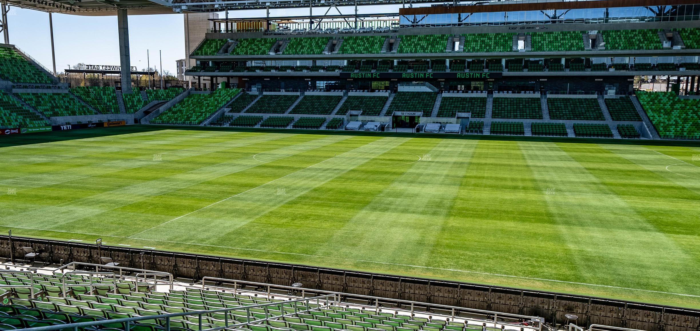 Seating view for Q2 Stadium Section Loge 131 A