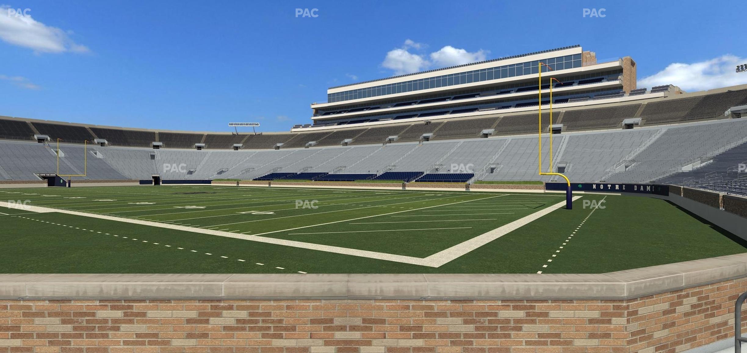 Seating view for Notre Dame Stadium Section 23