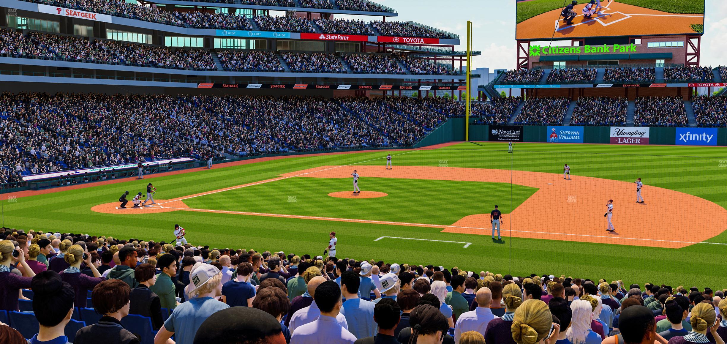 Seating view for Citizens Bank Park Section 115