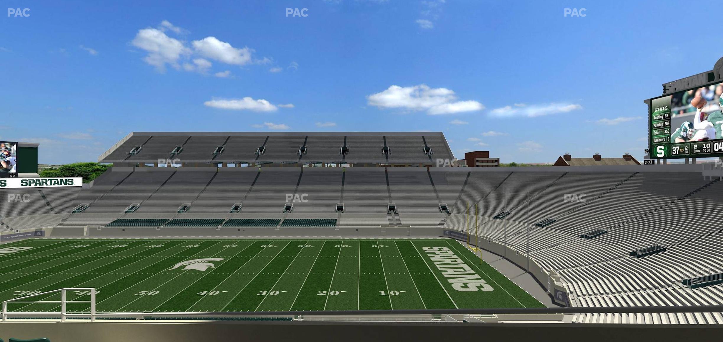 Seating view for Spartan Stadium (Michigan) Section Spartan Club 2