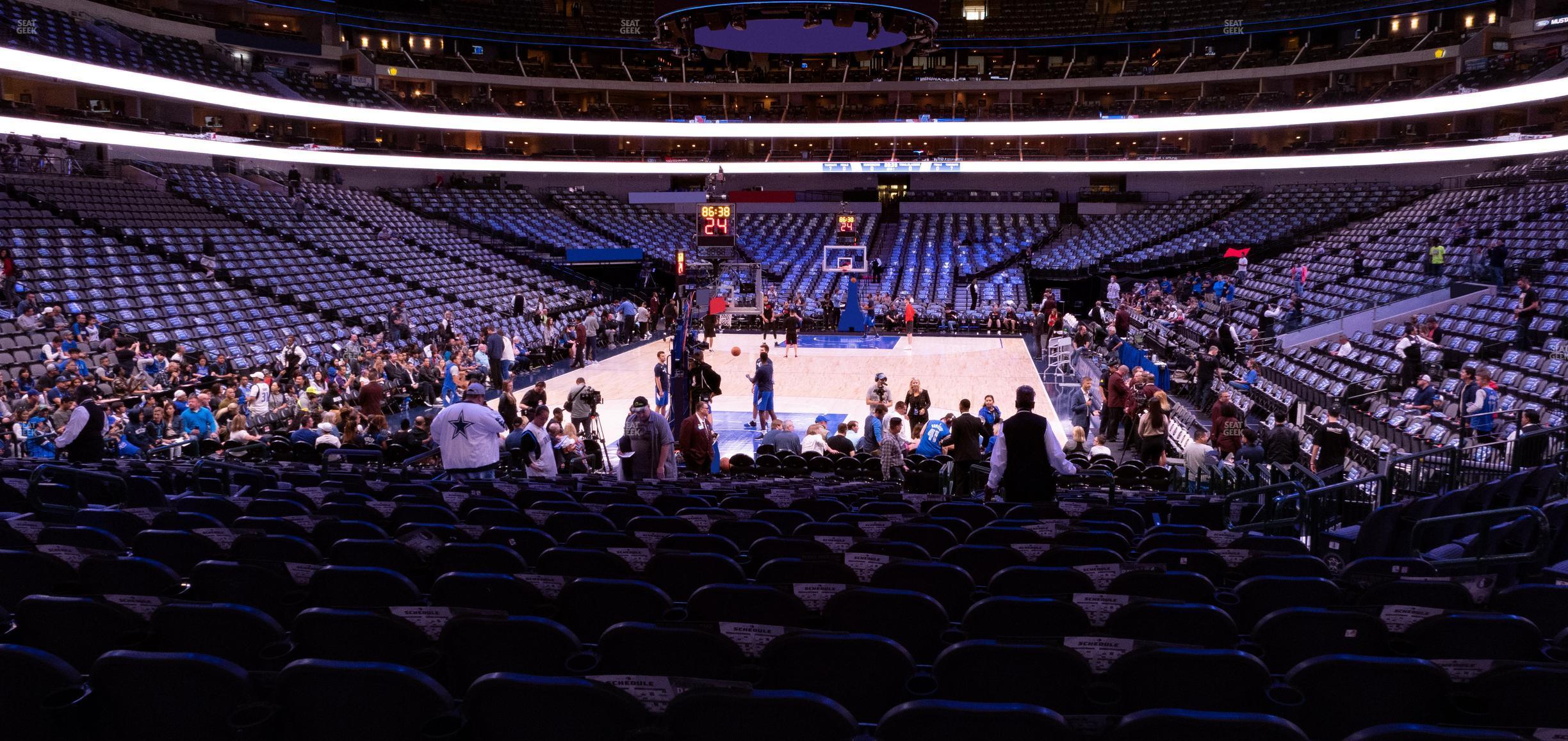 Seating view for American Airlines Center Section 124