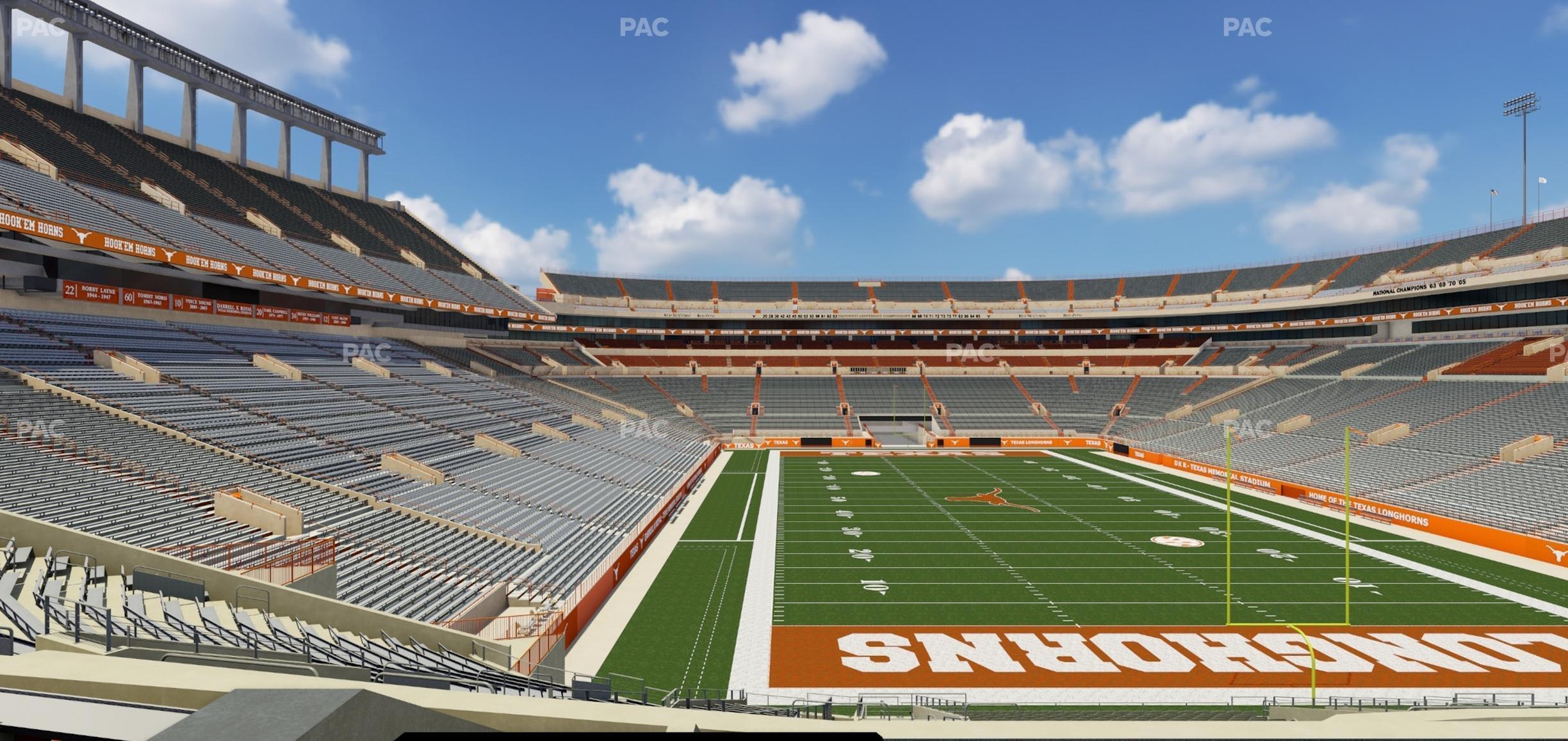 Seating view for Darrell K Royal - Texas Memorial Stadium Section 38 B