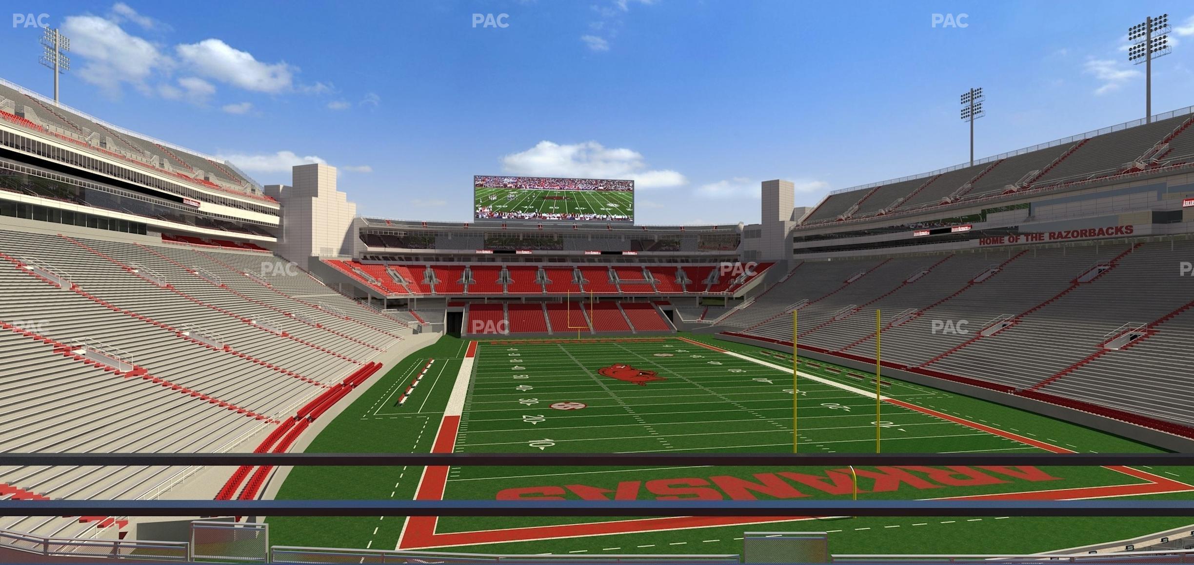 Seating view for Razorback Stadium Section Suite 16