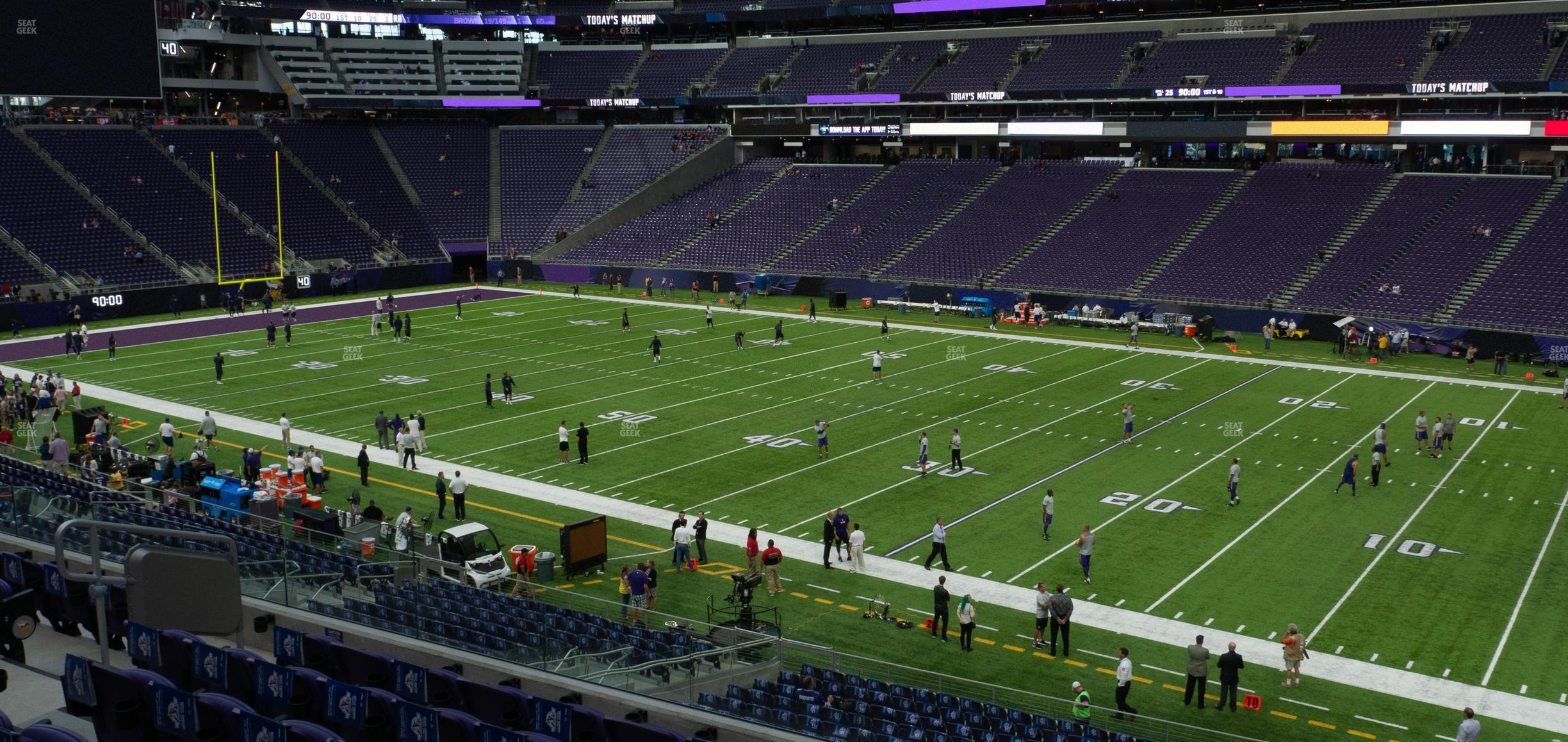 Seating view for U.S. Bank Stadium Section 128