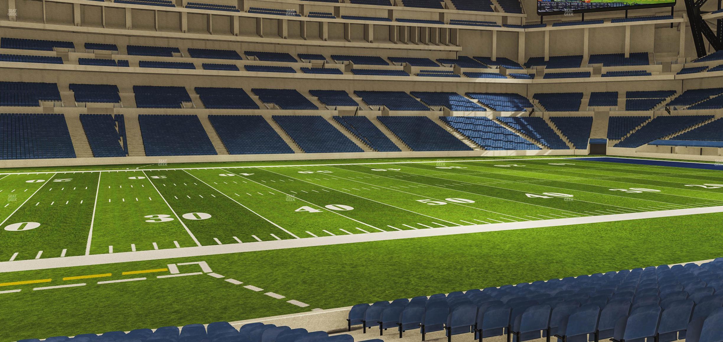 Seating view for Lucas Oil Stadium Section 142