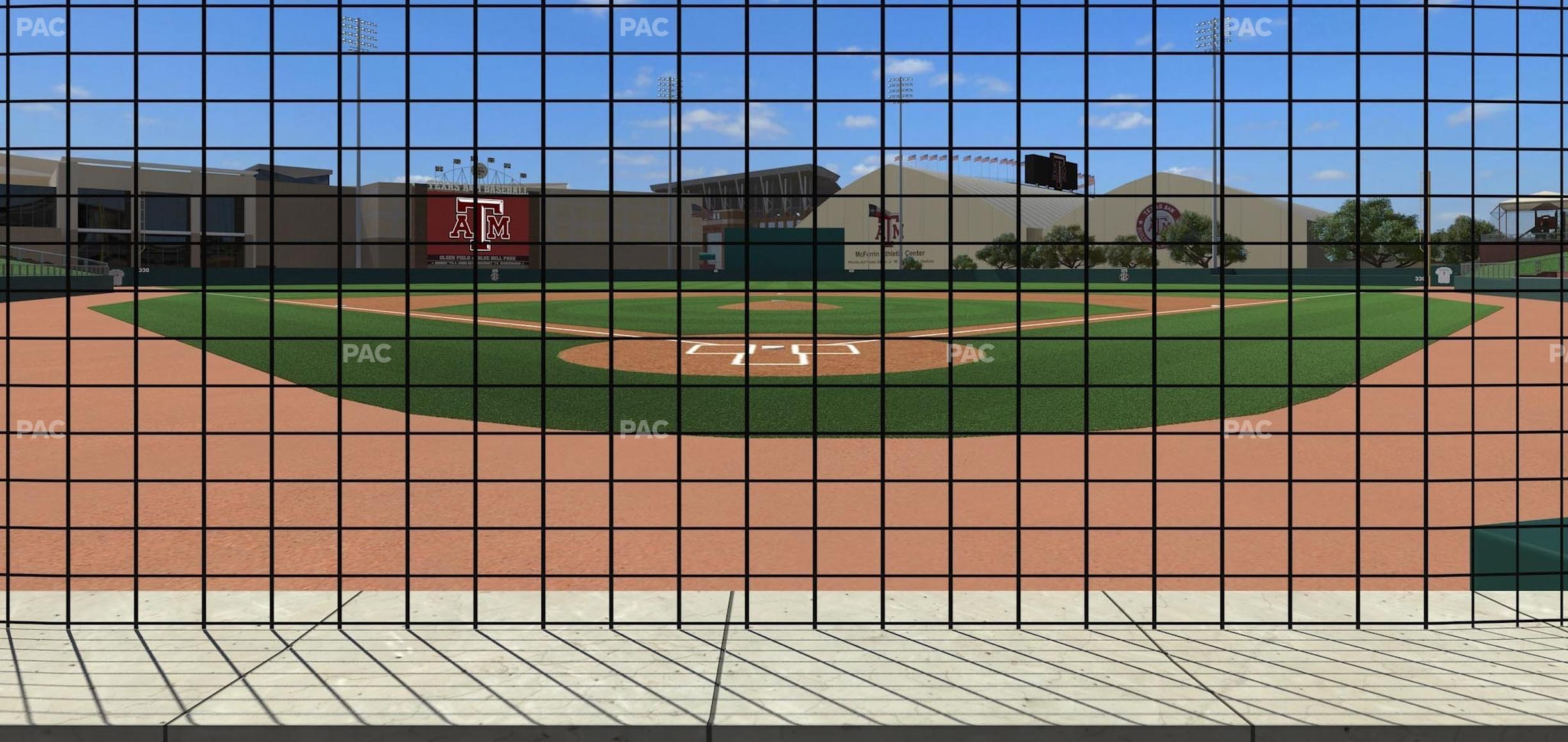 Seating view for Olsen Field at Blue Bell Park Section Field Club 4