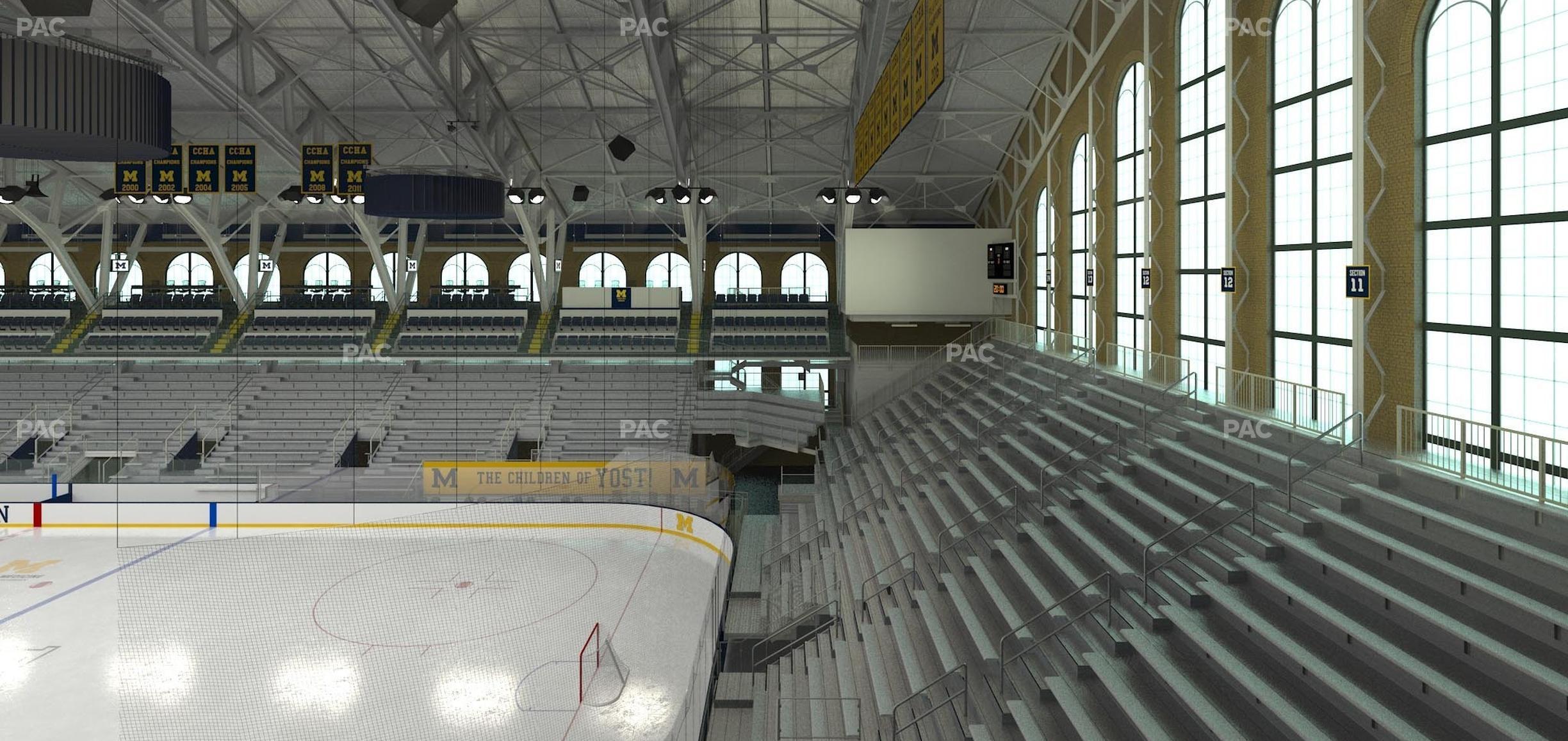 Seating view for Yost Arena Section Champions Box A