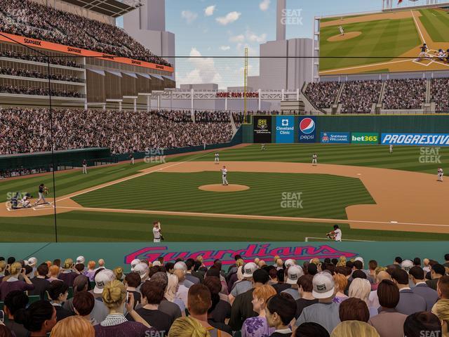 Seating view for Progressive Field Section 144