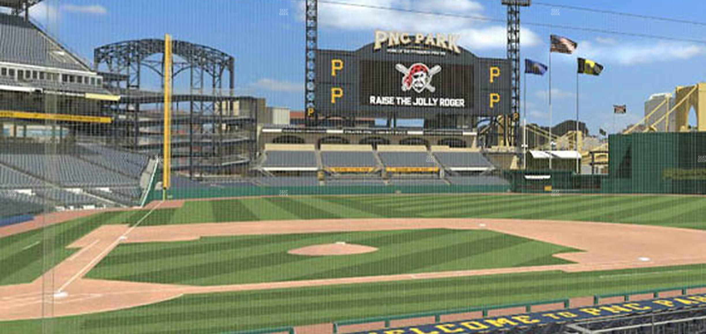 Seating view for PNC Park Section 113