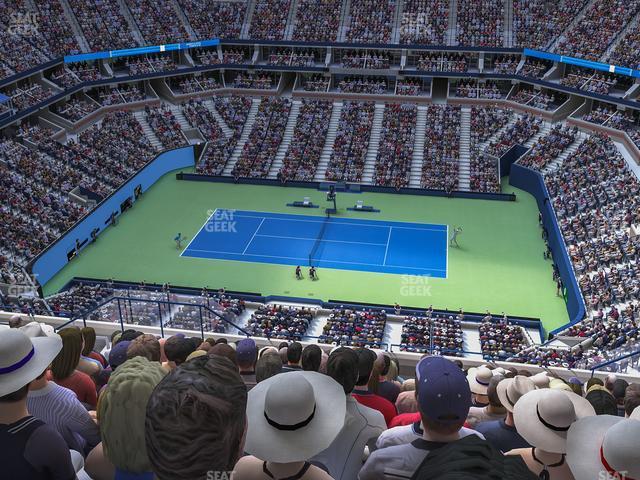 Seating view for Arthur Ashe Stadium Section 312