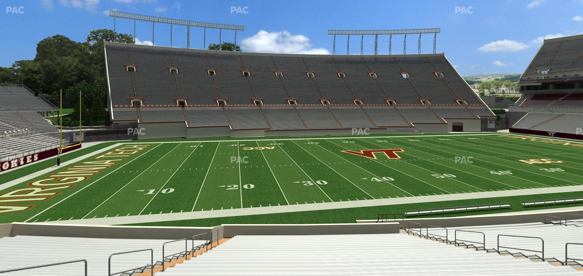 Seating view for Lane Stadium Section 113